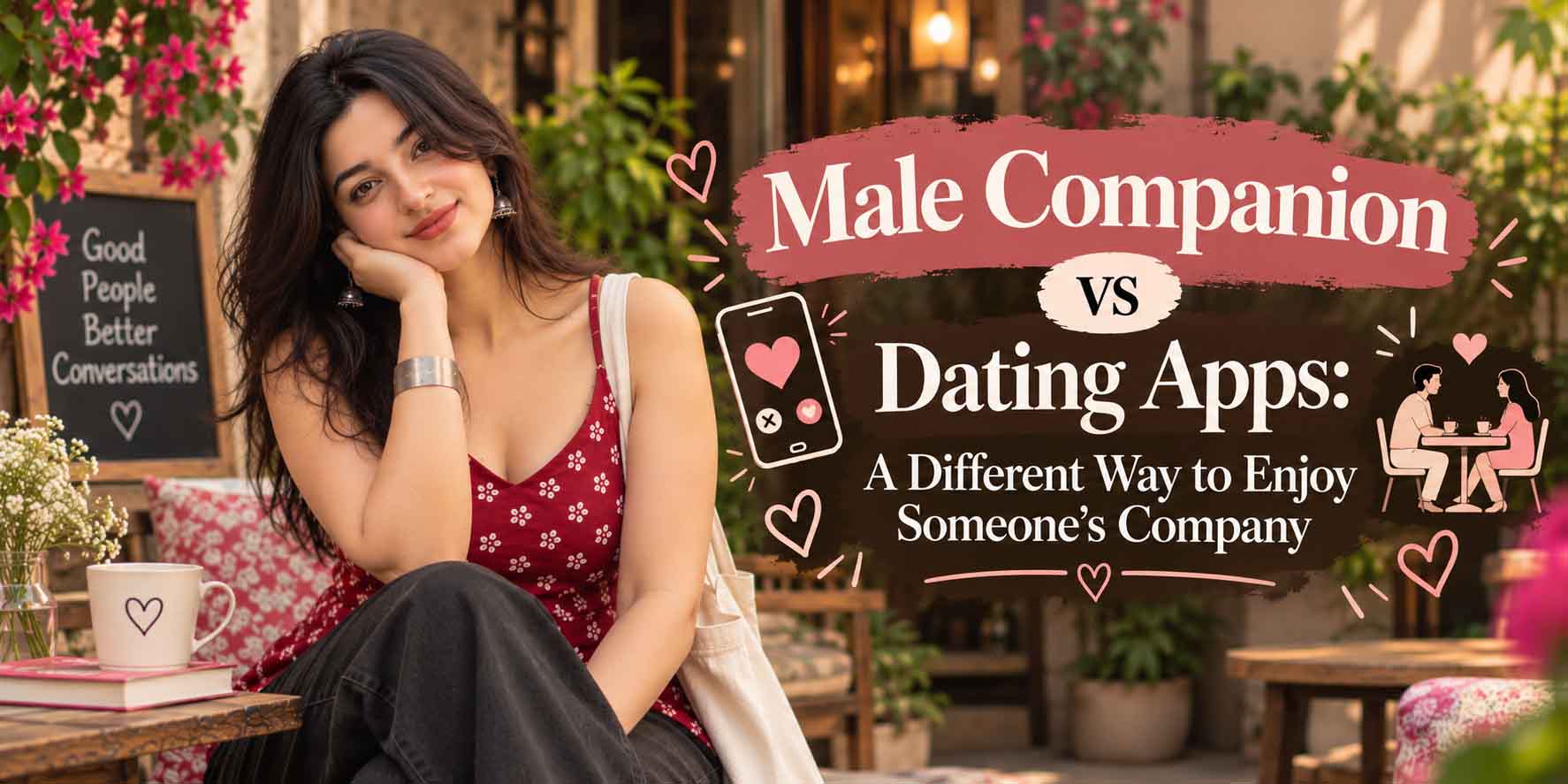 Male Companion vs Dating Apps: A Different Way to Enjoy Someone's Company
